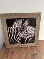 Fotoprint / canvas Zebra, Minder dan 50 cm, Ophalen of Verzenden, Zo goed als nieuw, Schilderij
