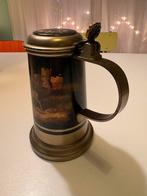 Tinnen Bierpul C. Kurz & Co Tiel - Jachtscène, Ophalen of Verzenden