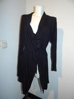 Annette Gortz zwart makkelijk vest knoopjes strik band XL