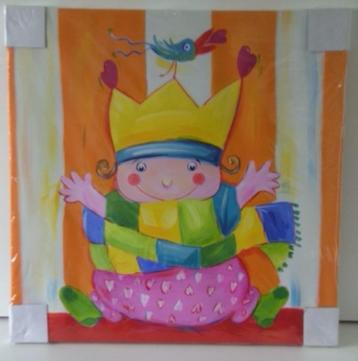 KINDER SCHILDERIJ KONING Nieuw  beschikbaar voor biedingen
