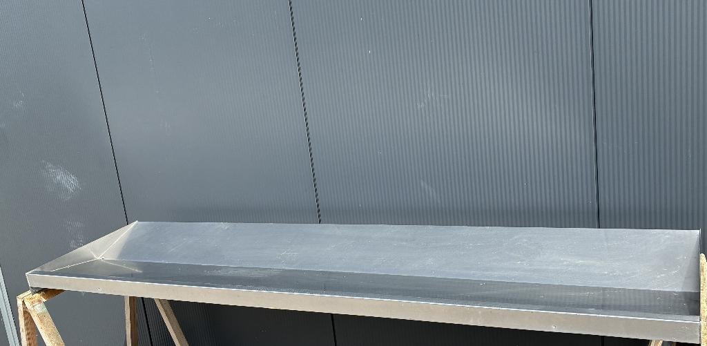 stevig dik RVS afwastafelblad voor in een spoelkeuken 210x54, Ophalen, Overige kleuren, Zo goed als nieuw, Minder dan 100 cm