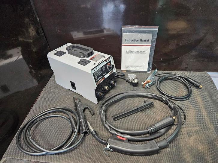 NIEUW 2in1 fluxcore & electrode lasapparaat, Doe-het-zelf en Verbouw, Gereedschap | Lasapparaten, Nieuw, Inverter, 150 tot 250 ampère
