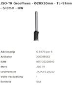 *NIEUW* JSO Trasco groeffrees 24243-5-20030, Doe-het-zelf en Verbouw, Gereedschap | Freesmachines, Ophalen of Verzenden, Nieuw