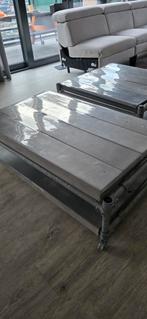 Salontafel industriële style 70x115, Ophalen, 100 tot 150 cm, 50 tot 100 cm, Zo goed als nieuw