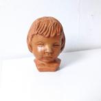 vintage kinderhoofdje meisje, Ophalen of Verzenden, Gebruikt