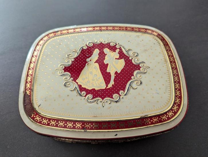 Vintage Trommel met Romantisch Tafereel, Antiek en Kunst, Antiek | Overige Antiek, Ophalen of Verzenden