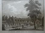 gravure diakonie weeshuis en armenhuis Franeker Bendorp 1793, Antiek en Kunst, Kunst | Etsen en Gravures, Verzenden