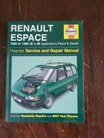 Haynes werkplaatshandboek Renault Espace 1985-1996, Ophalen of Verzenden