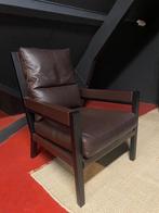 Flexform Lederen Design Fauteuil, Huis en Inrichting, Fauteuils, Modern, Hout, 75 tot 100 cm, Zo goed als nieuw