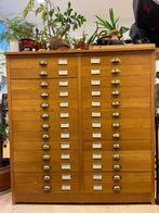 Wooden Cabinet with drawers - Science Museum - Handmade, Huis en Inrichting, Kasten | Ladekasten, Ophalen, 100 tot 150 cm, 5 laden of meer