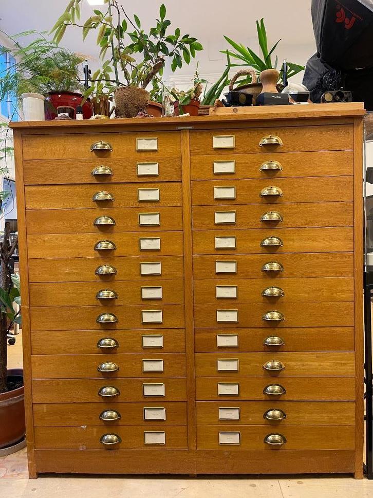 Wooden Cabinet with drawers - Science Museum - Handmade, Huis en Inrichting, Kasten | Ladekasten, Zo goed als nieuw, 100 tot 150 cm