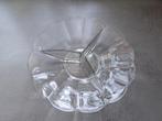 3vaks serveerschaal, Ophalen of Verzenden, Zo goed als nieuw, Rond, Glas