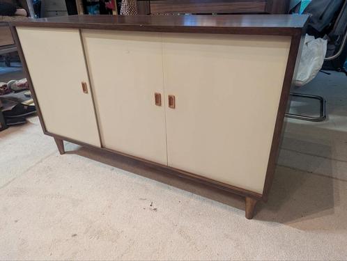 Retro vintage dressoir lowboard sideboard, Huis en Inrichting, Kasten | Dressoirs, Zo goed als nieuw, 100 tot 150 cm, 25 tot 50 cm