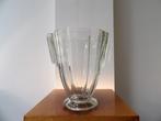 Art Deco Grote Vaas Boheems, transparant, Antiek en Kunst, Ophalen of Verzenden