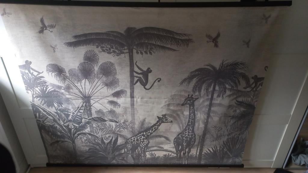Jungle Dieren Kamer Decoratie - Wanddoek, Touw, Slang, Huis en Inrichting, Woonaccessoires | Wanddecoraties, Gebruikt, Ophalen