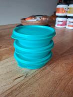 Tupperware Voorraadbakjes - Set van 3 - Turquoise, Ophalen of Verzenden, Nieuw, Groen, Bak of Kom