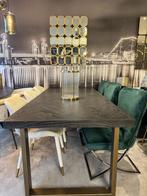 Blackbone Brass eettafel richmond interiors, Vijf personen of meer, Metaal, Rechthoekig, Richmond interiors