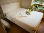 Bed (Ikea, Malm) 160x200 + lattenbodems, Huis en Inrichting, Ophalen, Gebruikt, Wit, Tweepersoons
