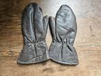 Leer wanten wol bruin, Ophalen of Verzenden, Tweedehands, Heren, Handschoenen