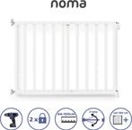 Noma Houten Uitschuifbaar Schroefhekje 64-100cm - Wit, Ophalen, Gebruikt, Schroefhekje, Hout