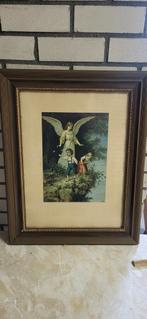 Schilderij Engel met Kinderen in Lijst, Antiek en Kunst, Ophalen