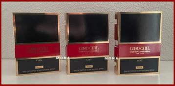 Good Girl Elixir 3x parfum sample proefje tester monster beschikbaar voor biedingen