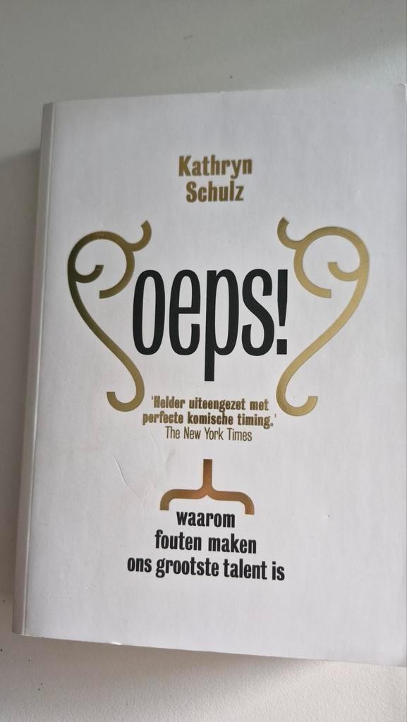 Oeps! Waarom fouten maken ons grootste talent is, Boeken, Psychologie, Zo goed als nieuw, Overige onderwerpen, Ophalen of Verzenden