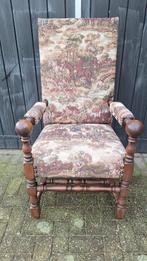 Antieke fauteuil met jachttafereel, Ophalen