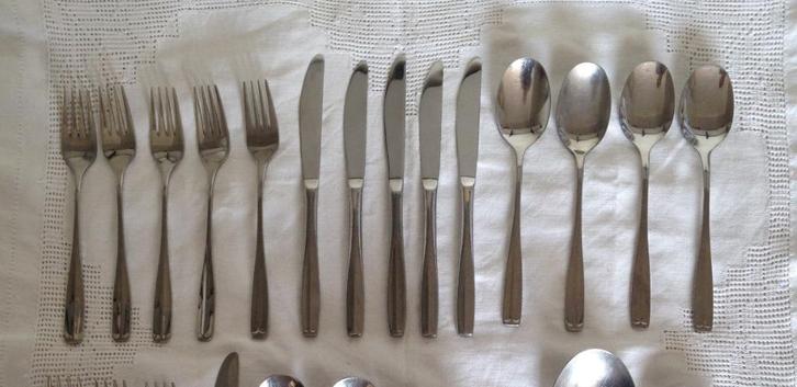 Gero Zilduro model 725 Mondetti - diverse bestekdelen, Huis en Inrichting, Keuken | Bestek, Gebruikt, Los bestek, Rvs of Chroom