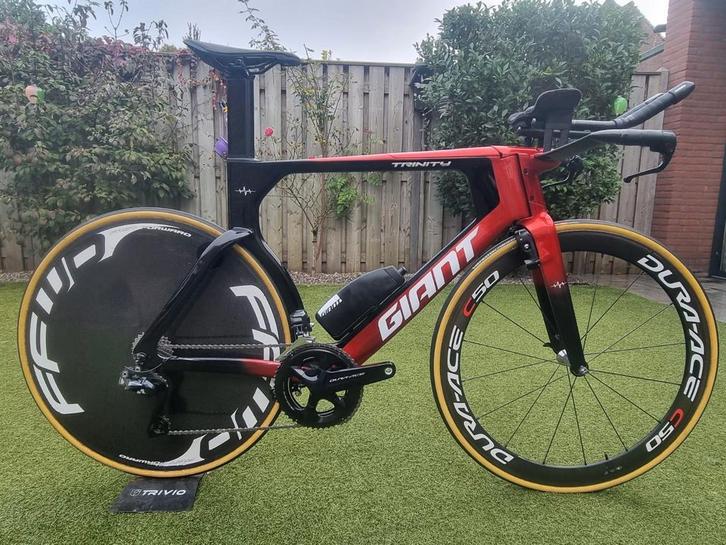 Tijdritfiets Giant Trinity maat M, Fietsen en Brommers, Fietsen | Racefietsen, Zo goed als nieuw, Giant, Meer dan 20 versnellingen