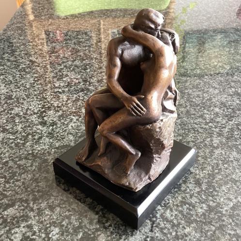 Beeld, brons, De Kus, Rodin, vintage, Antiek en Kunst, Kunst | Beelden en Houtsnijwerken, Ophalen