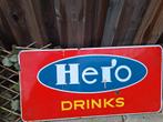 Hero emaille reclamebord, Ophalen of Verzenden, Gebruikt, Reclamebord