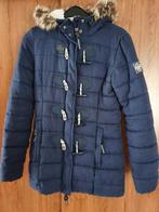 blauwe Superdry lange winterjas maat XS, Kleding | Dames, Jassen | Winter, Ophalen of Verzenden, Maat 34 (XS) of kleiner, Gedragen