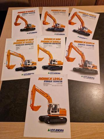 Hyundai Robex Graafmachine Brochures - Collectie beschikbaar voor biedingen