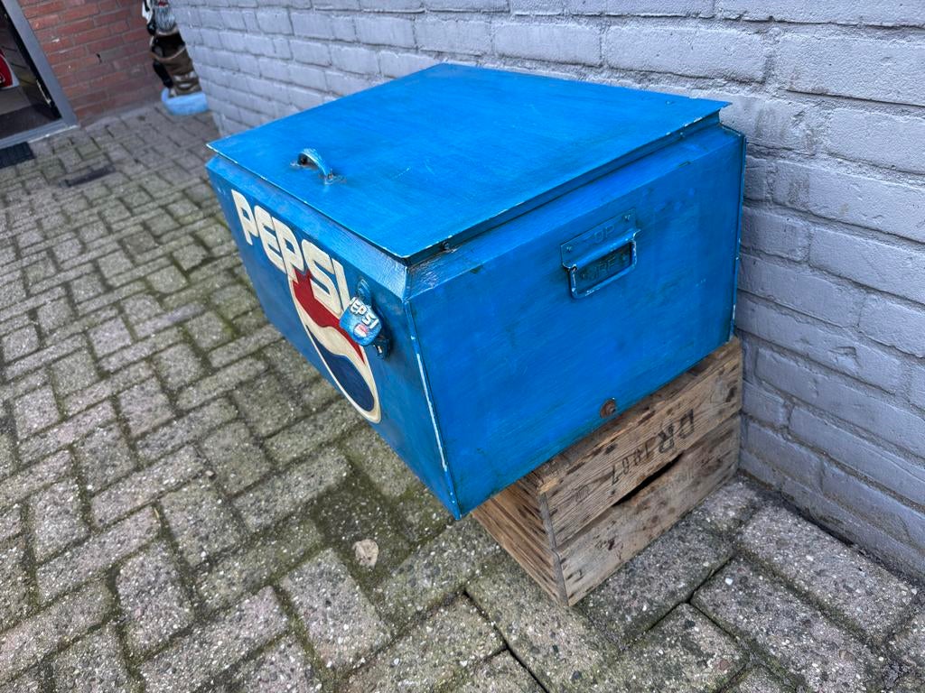 Vintage Pepsi Koelbox / Opbergkist, Verzamelen, Ophalen, Gebruikt, Gebruiksvoorwerp, .