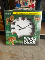 Feestdagen tip - Wandklok met dierengeluiden, Ophalen of Verzenden, Nieuw, Wandklok