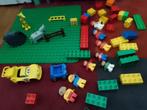 Duplo plaat 30stenen 8poppetjes 2autos dieren, Kinderen en Baby's, Speelgoed | Duplo en Lego, Ophalen of Verzenden, Zo goed als nieuw