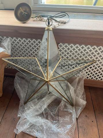Set 2 messing en glazen ster lampen Sissy-Boy beschikbaar voor biedingen