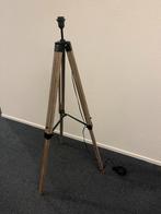 Industrile Vloerlamp Statief Hout, Ophalen of Verzenden, Zo goed als nieuw, Hout, 100 tot 150 cm