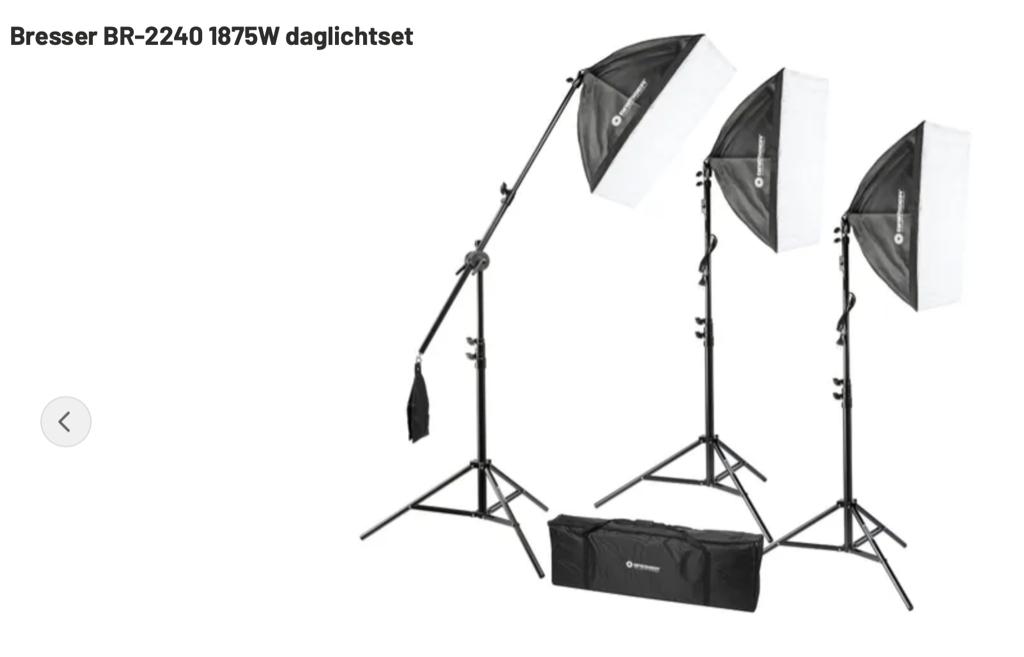 BRESSER BR-2240 DAGLICHTSET 1875W, Ophalen, Zo goed als nieuw, Overige typen