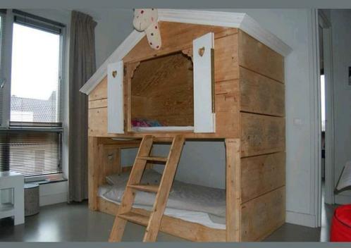 Bedhuisje stapelbed kinderbed, Kinderen en Baby's, Kinderkamer | Stapelbedden en Hoogslapers, Zo goed als nieuw, Stapelbed, Ophalen of Verzenden