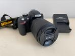Nikon D3200 + 18-105 G VR lens, Zo goed als nieuw, Nikon, Ophalen