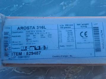 Rvs Arosta 316L las elektroden  3,2 x 350 beschikbaar voor biedingen