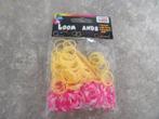 NIEUW 200 geel/rose loom bandjes 5 zakjes voor 10,00, Ophalen of Verzenden, Nieuw, Knutselen