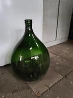 grote groene glazen fles, Ophalen, Gebruikt, Glas, Minder dan 50 cm