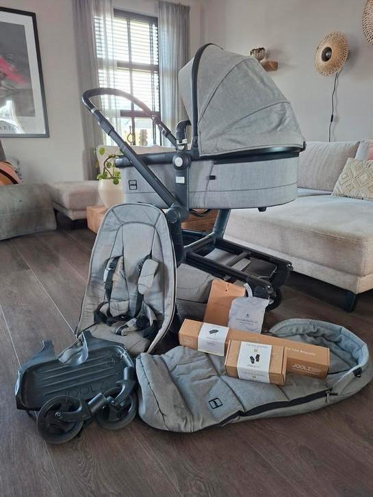 JOOLZ DAY3, Granite Black, Kinderen en Baby's, Kinderwagens en Combinaties, Gebruikt, Overige merken, Met reiswieg, Verstelbare duwstang