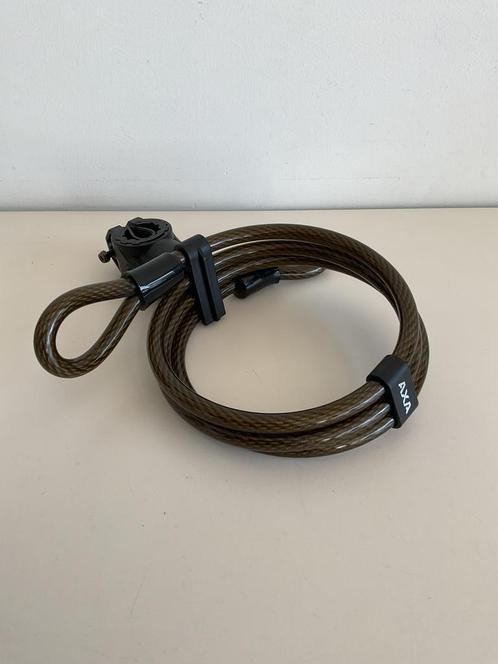AXA ogen / lus kabel zonder slot  1,50m NIEUW met adapter., Fietsen en Brommers, Fietsaccessoires | Fietssloten, Nieuw, Kabelslot