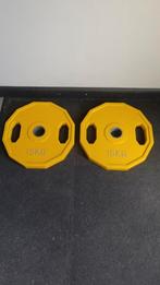 Olympische halterschijven 2 x 15kg, Ophalen of Verzenden, Zo goed als nieuw