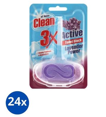 At Home Clean Toiletblokken – 24 stuks (40 gr) – Lavendel beschikbaar voor biedingen