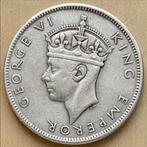 Fiji eilanden zilveren 1 Florin 1943 King George VI zilver, Postzegels en Munten, Munten | Oceanië, Verzenden